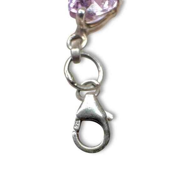 Vintage Sterling Silver Bi-Color Tanzanite Bracelet 8"-8.25" 11.21 Grams - Picture 5 of 10